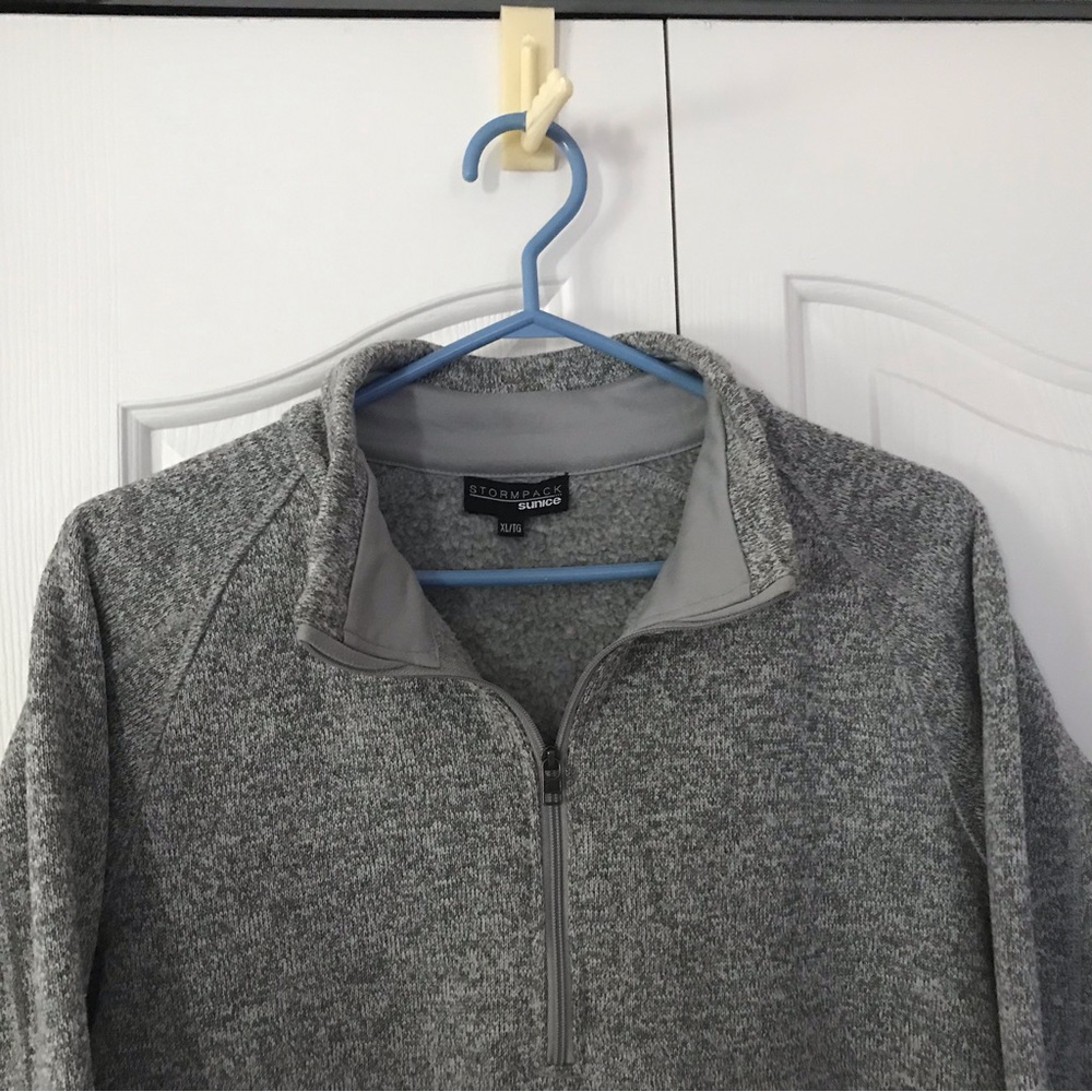 SUNICE Women’s Half zip Heather Gray Stormpack Fleece Long Sleeve  Size …